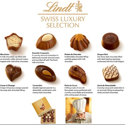 View Moet & Chandon Rose 75cl And Lindt Swiss Chocolates Hamper number 1